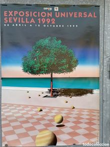 Carteles de turismo: Cartel Expo 92 Sevilla